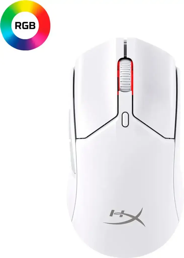 HyperX - Pulsefire Haste 2 Mini Lightweight Wireless Optical Gaming Mouse - Wireless - White