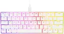 CORSAIR - K65 RGB Mini Wired 60% Mechanical Cherry MX SPEED Linear Switch Gaming Keyboard with PBT Double-Shot Keycaps - White