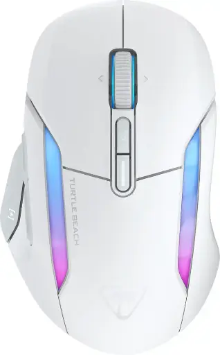 Turtle Beach - Kone II Air Wireless Optical Gaming Mouse with RGB Lighting - Wireless - Arctic White